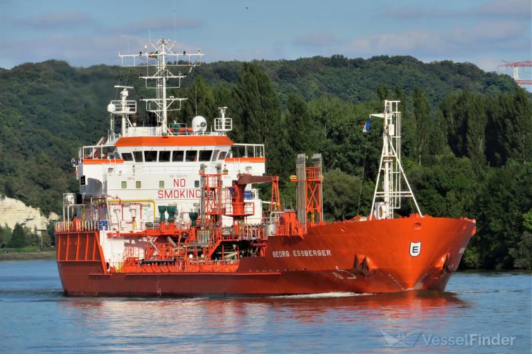 georg essberger (Chemical/Oil Products Tanker) - IMO 9191175, MMSI 255735000, Call Sign CQSW under the flag of Madeira