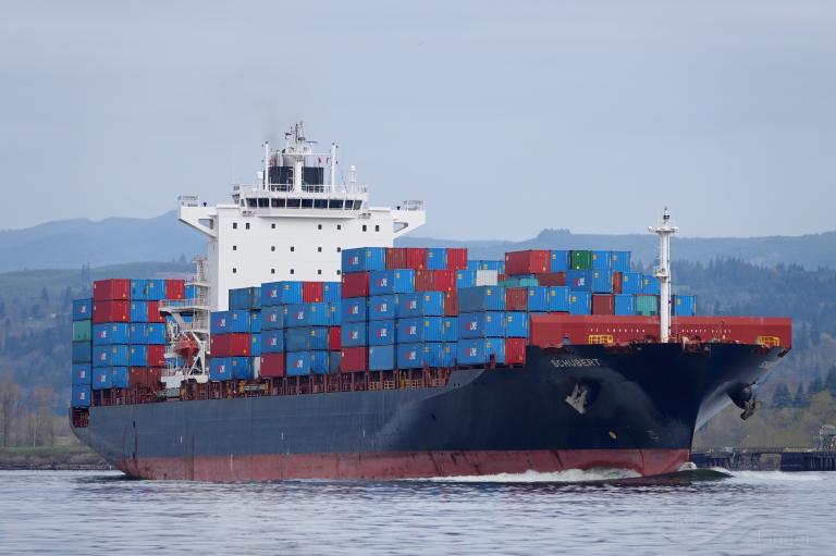 schubert (Container Ship) - IMO 9456965, MMSI 255805661, Call Sign CQGL under the flag of Madeira