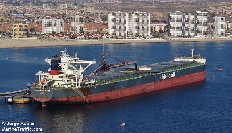 henriette oldendorff (Bulk Carrier) - IMO 9713052, MMSI 255805827, Call Sign CQAY under the flag of Madeira