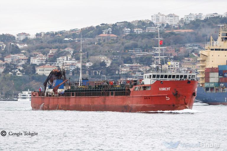 koysug (Chemical/Oil Products Tanker) - IMO 8883252, MMSI 273454720, Call Sign UBRY under the flag of Russia