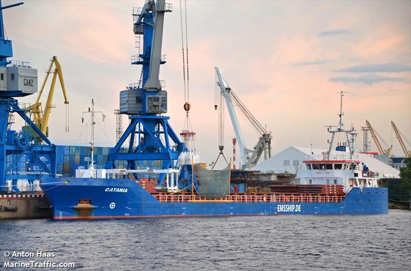 catania (General Cargo Ship) - IMO 9556832, MMSI 305930000, Call Sign V2GH3 under the flag of Antigua & Barbuda
