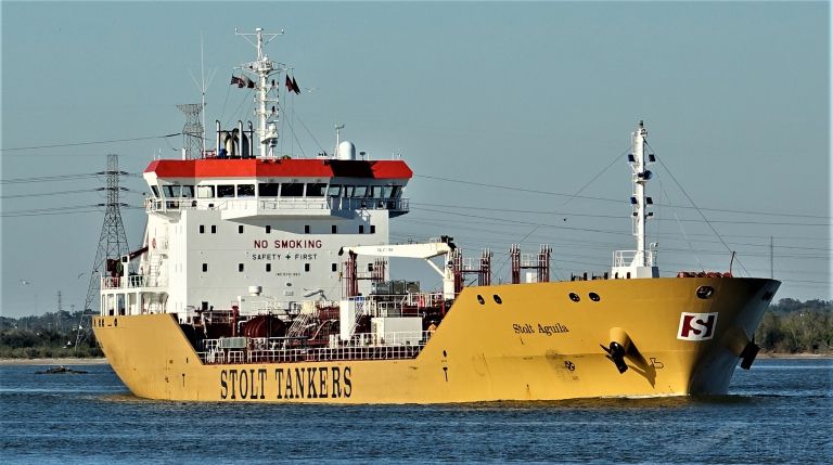 stolt aguila (Chemical/Oil Products Tanker) - IMO 9391983, MMSI 319014200, Call Sign ZCYX9 under the flag of Cayman Islands