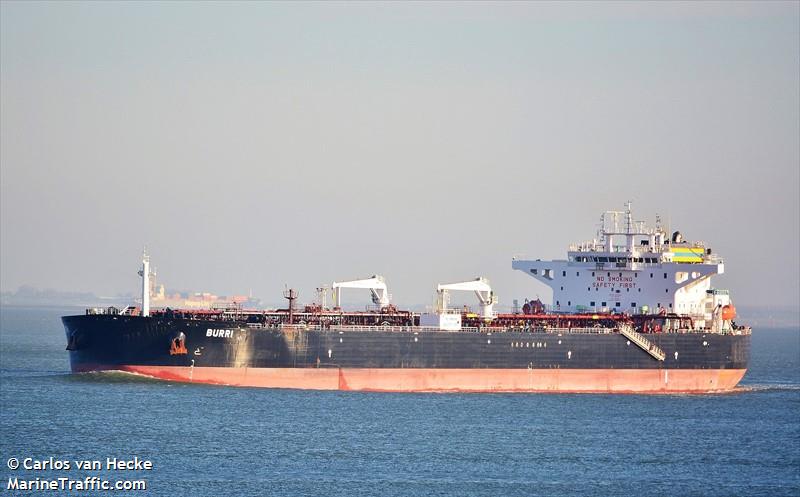 burri (Crude Oil Tanker) - IMO 9787948, MMSI 319151100, Call Sign ZGHZ4 under the flag of Cayman Islands
