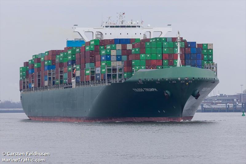 toledo triumph (Container Ship) - IMO 9737486, MMSI 352149000, Call Sign 3EIU7 under the flag of Panama