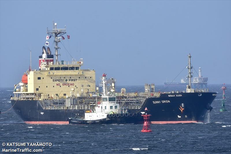 sunny orion (Chemical/Oil Products Tanker) - IMO 9511143, MMSI 354663000, Call Sign 3EWD7 under the flag of Panama