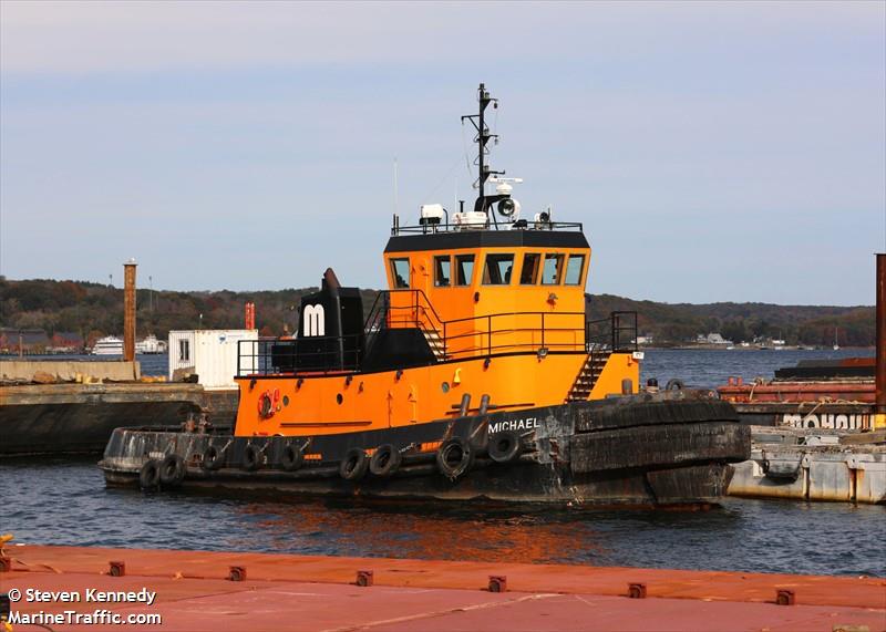 michael (Towing vessel) - IMO , MMSI 367693590, Call Sign WDI3946 under the flag of United States (USA)