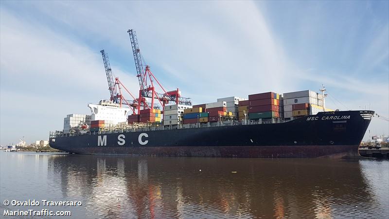 msc carolina (Container Ship) - IMO 9295397, MMSI 371475000, Call Sign 3ECV5 under the flag of Panama