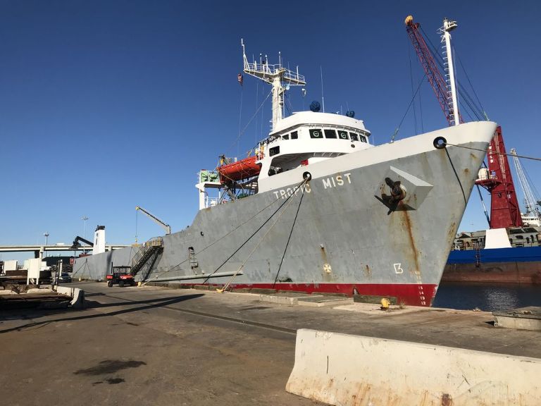 tropic mist (Deck Cargo Ship) - IMO 8204183, MMSI 377908000, Call Sign J8NZ under the flag of St Vincent & Grenadines