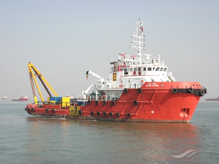 ocean citrine (Offshore Tug/Supply Ship) - IMO 9626481, MMSI 419000607, Call Sign AVVQ under the flag of India