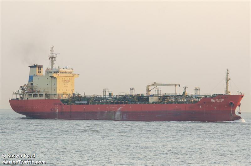 dl aster (Chemical/Oil Products Tanker) - IMO 9381342, MMSI 441908000, Call Sign D7DL under the flag of Korea