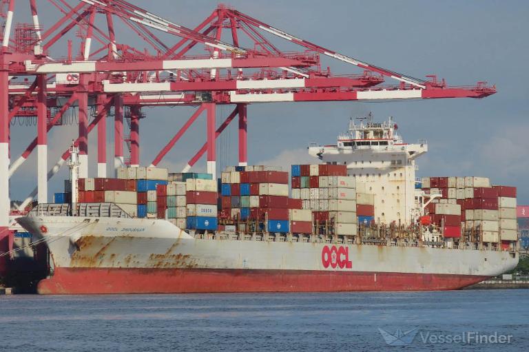 oocl zhoushan (Container Ship) - IMO 9332195, MMSI 477282300, Call Sign VRCB4 under the flag of Hong Kong