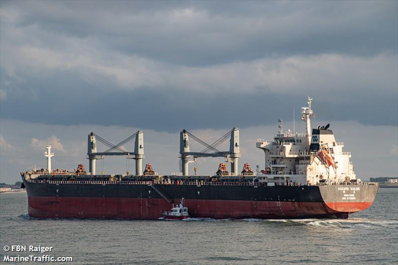 pacific valor (Bulk Carrier) - IMO 9712503, MMSI 477548600, Call Sign VROP3 under the flag of Hong Kong