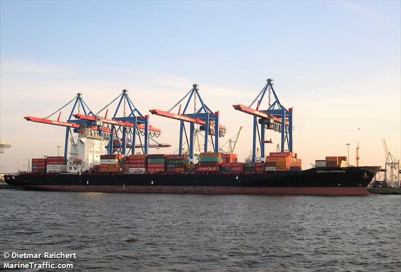 seaspan manila (Container Ship) - IMO 9301859, MMSI 477830800, Call Sign VRCX7 under the flag of Hong Kong