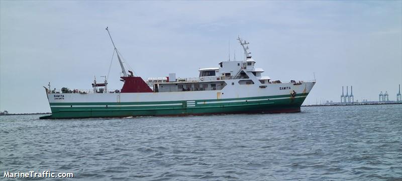 kmp.sawita (Passenger/Ro-Ro Cargo Ship) - IMO 8911255, MMSI 525005055, Call Sign POOF under the flag of Indonesia