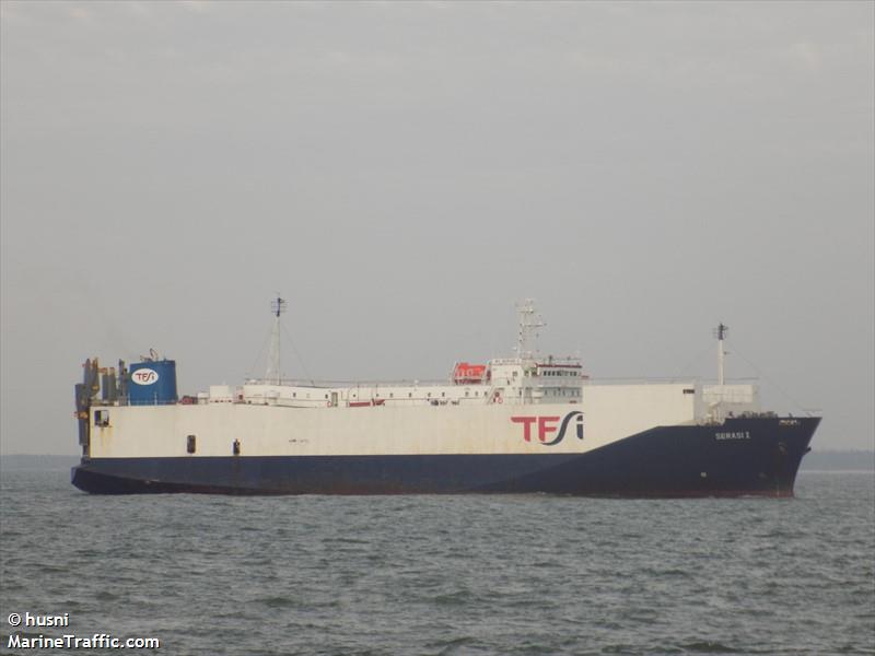 mv.serasi 1 (Vehicles Carrier) - IMO 8909123, MMSI 525015105, Call Sign YDOJ under the flag of Indonesia