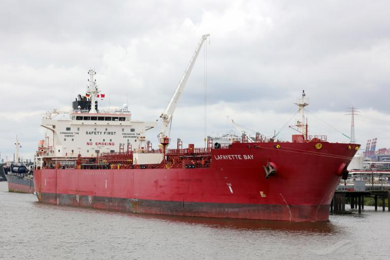 lafayette bay (Chemical/Oil Products Tanker) - IMO 9717785, MMSI 538005536, Call Sign V7EU6 under the flag of Marshall Islands
