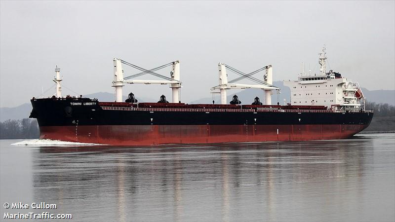 tomini liberty (Bulk Carrier) - IMO 9718179, MMSI 538006962, Call Sign V7EF7 under the flag of Marshall Islands