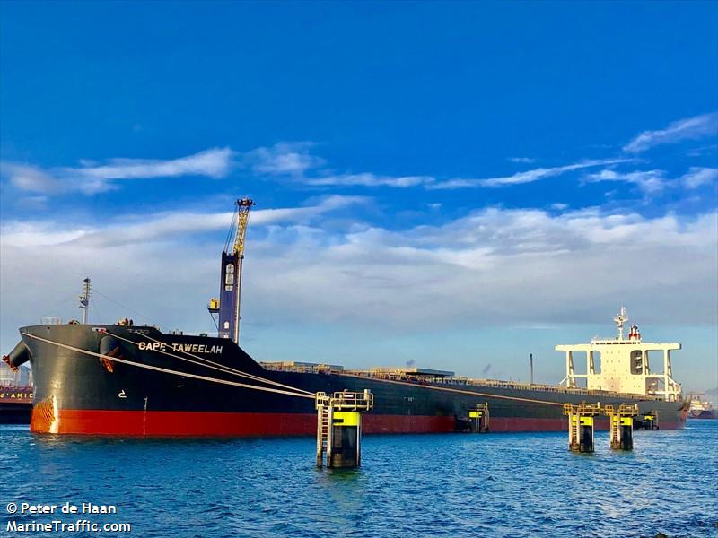 cape taweelah (Bulk Carrier) - IMO 9782302, MMSI 538007226, Call Sign V7ZS7 under the flag of Marshall Islands