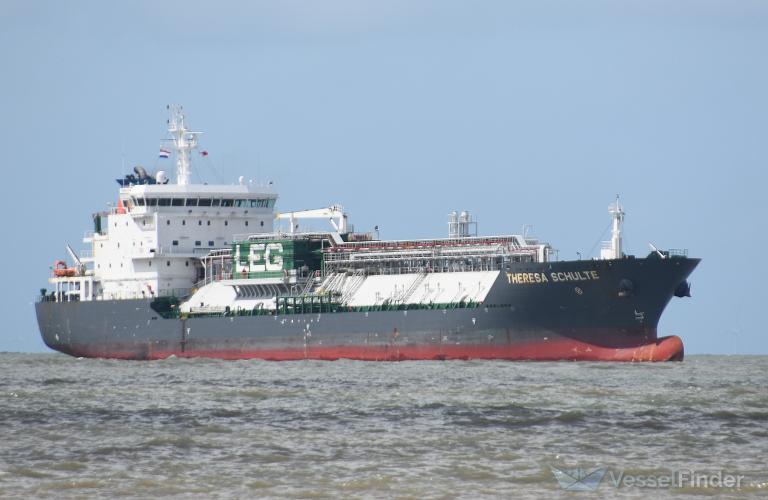 theresa schulte (LPG Tanker) - IMO 9553622, MMSI 563087500, Call Sign 9V6253 under the flag of Singapore