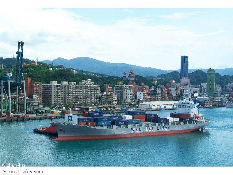 wan hai 163 (Container Ship) - IMO 9158848, MMSI 565096000, Call Sign S6EN6 under the flag of Singapore