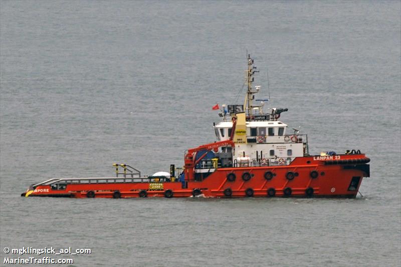 lanpan 23 (Tug) - IMO 9574834, MMSI 565597000, Call Sign 9V8294 under the flag of Singapore