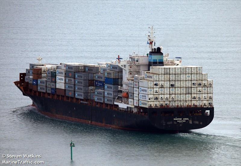 maersk jabal (Container Ship) - IMO 9343077, MMSI 565936000, Call Sign 9V5003 under the flag of Singapore