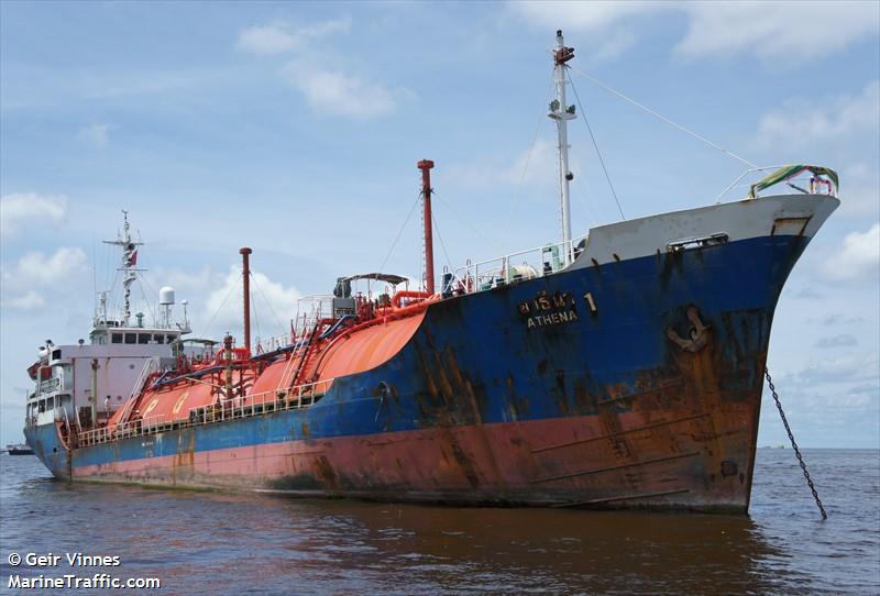 patcharawadee 12 (LPG Tanker) - IMO 7913854, MMSI 567002200, Call Sign HSB2524 under the flag of Thailand