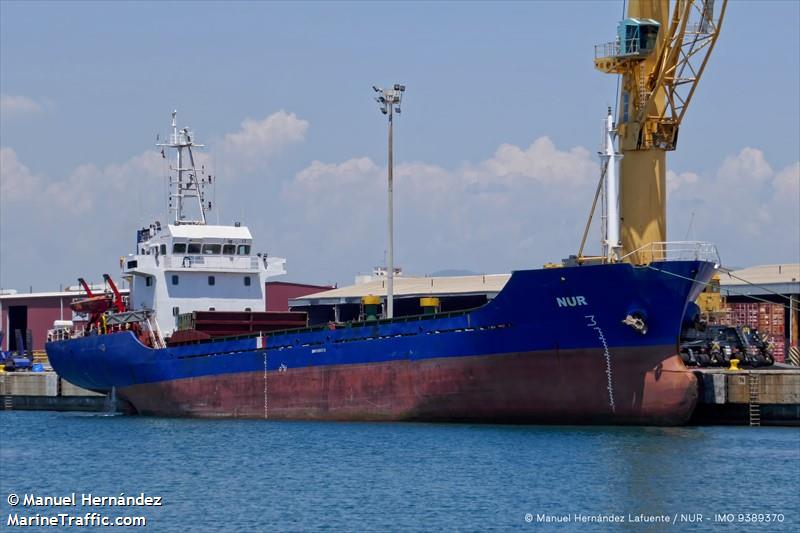 nur (General Cargo Ship) - IMO 9389370, MMSI 577448000, Call Sign YJWT9 under the flag of Vanuatu