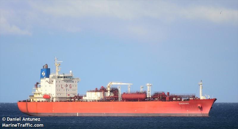cheshire (LPG Tanker) - IMO 9369772, MMSI 636013947, Call Sign A8QK2 under the flag of Liberia
