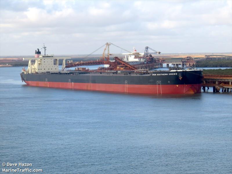 iron southern cross (Bulk Carrier) - IMO 9627708, MMSI 636016772, Call Sign D5HS6 under the flag of Liberia