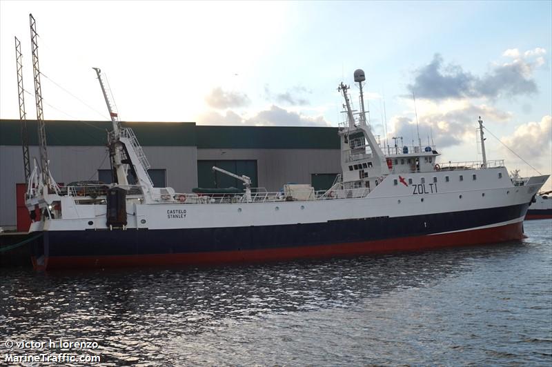 castelo (Fishing Vessel) - IMO 8605947, MMSI 740358000, Call Sign ZDLT1 under the flag of Falkland Islands