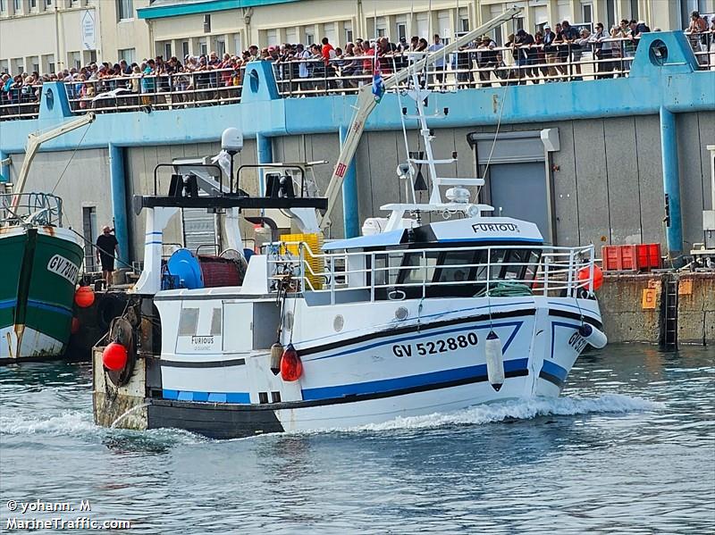 furious (Fishing vessel) - IMO , MMSI 228121700, Call Sign FS2532 under the flag of France