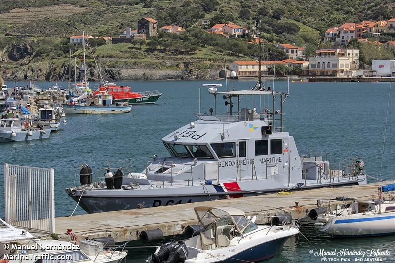 vcsm tech p614 (Law enforcment) - IMO , MMSI 228817900, Call Sign FBTC under the flag of France