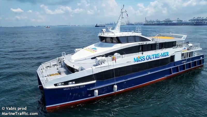 miss outre-mer (Passenger Ship) - IMO 9983786, MMSI 329025720, Call Sign FMVY under the flag of Guadeloupe