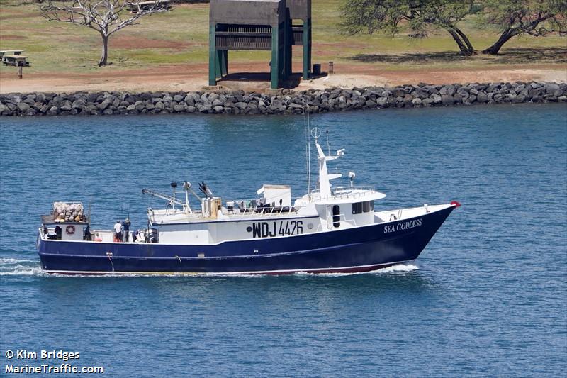 sea goddess (Fishing vessel) - IMO , MMSI 367359000, Call Sign WDE8357 under the flag of United States (USA)