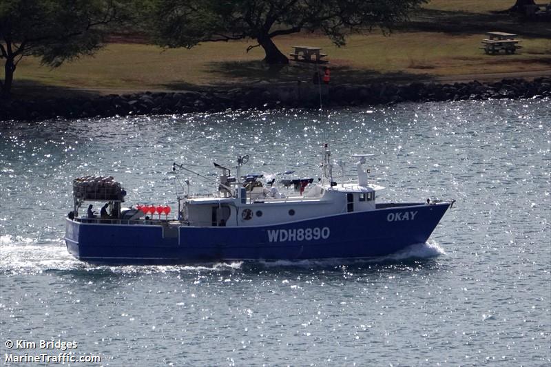 okay (Fishing vessel) - IMO , MMSI 367662540, Call Sign WDH8890 under the flag of United States (USA)