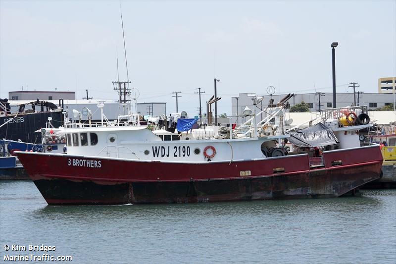 3 brothers (Fishing vessel) - IMO , MMSI 367756070, Call Sign WDJ2190 under the flag of United States (USA)