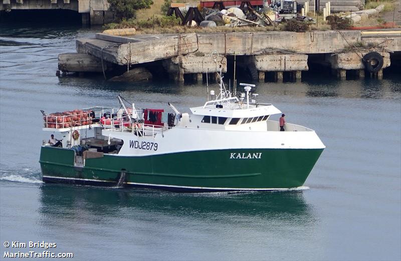 kalani (Fishing vessel) - IMO , MMSI 367762610, Call Sign WDJ2879 under the flag of United States (USA)