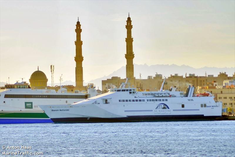 queen nefertiti (Passenger/Ro-Ro Cargo Ship) - IMO 9130925, MMSI 438034600, Call Sign JYA40 under the flag of Jordan