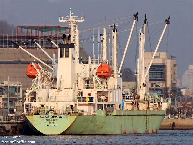 lake dream (Refrigerated Cargo Ship) - IMO 9172442, MMSI 441407000, Call Sign D7WU under the flag of Korea