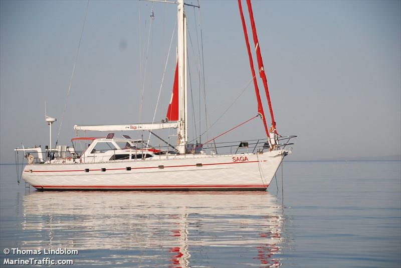 saga (Pleasure craft) - IMO , MMSI 503148710, Call Sign 863536 under the flag of Australia