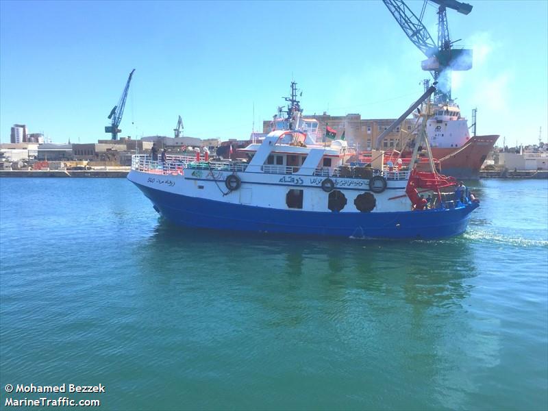 zarga (Fishing vessel) - IMO , MMSI 642122079, Call Sign 5AZY under the flag of Libya