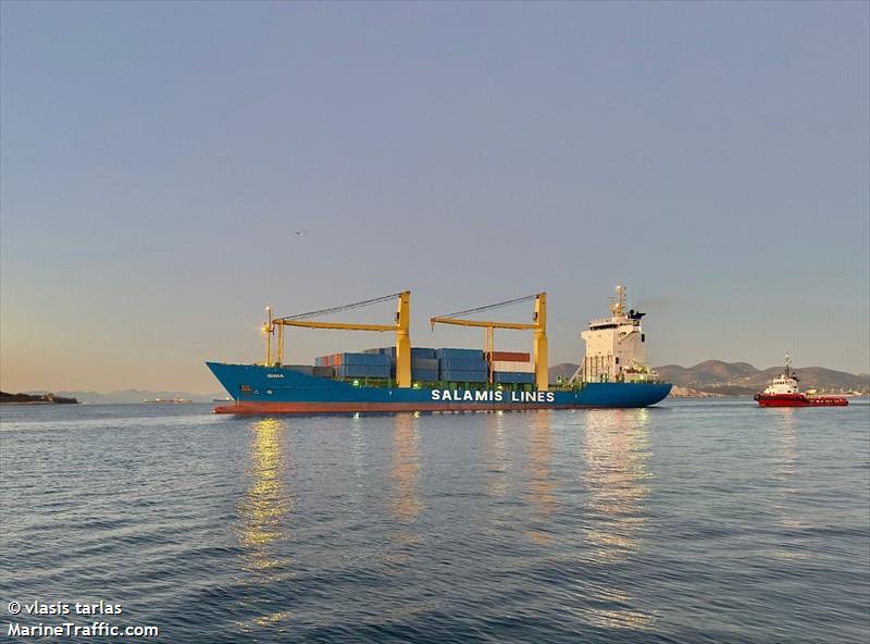 ionia (Container Ship) - IMO 9204506, MMSI 210989000, Call Sign 5BFX6 under the flag of Cyprus