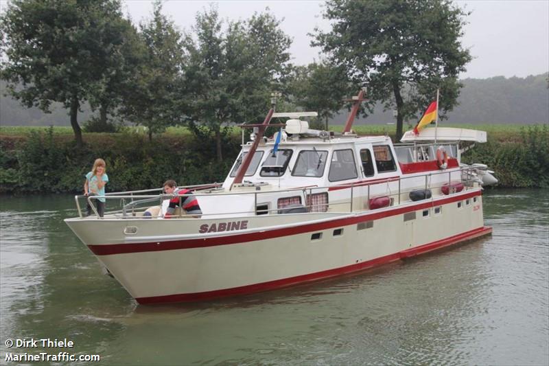 sabine (Pleasure craft) - IMO , MMSI 218012700, Call Sign DLCW under the flag of Germany