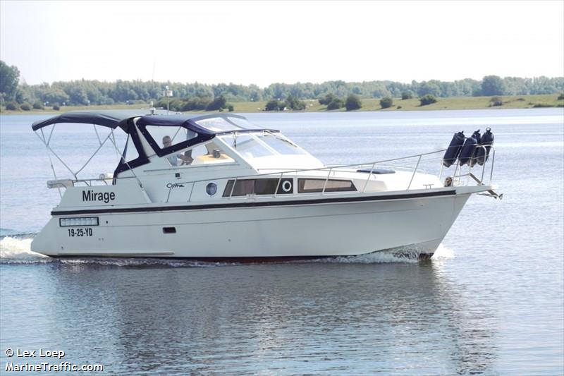 mirage (Pleasure craft) - IMO , MMSI 244090126, Call Sign PA6909 under the flag of Netherlands