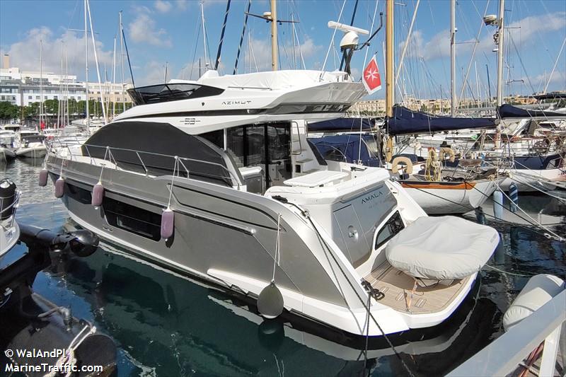 amala (Pleasure craft) - IMO , MMSI 256003460, Call Sign 9HB9584 under the flag of Malta