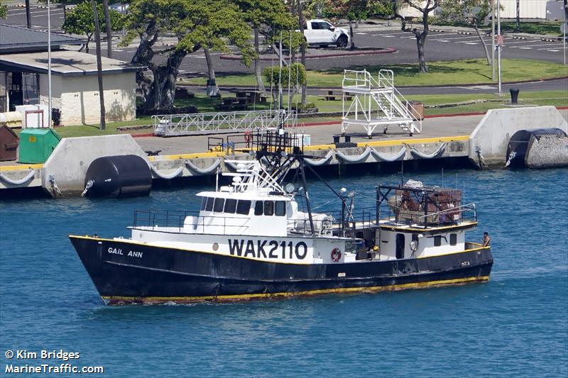 gail ann (Fishing vessel) - IMO , MMSI 303174000, Call Sign WAK2110 under the flag of Alaska
