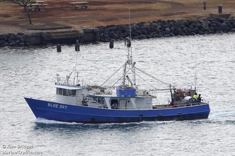 blue sky (Fishing vessel) - IMO , MMSI 367442640, Call Sign WDF3666 under the flag of United States (USA)
