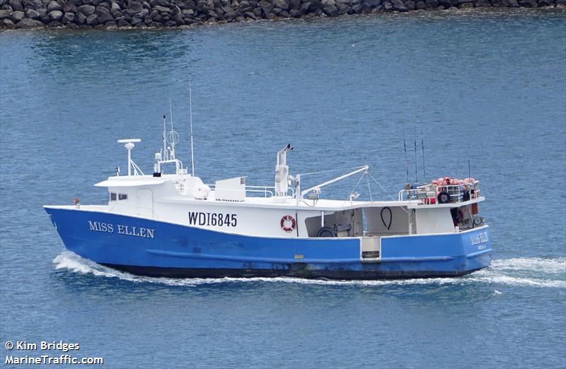 miss ellen (Fishing vessel) - IMO , MMSI 367722830, Call Sign WDI6845 under the flag of United States (USA)