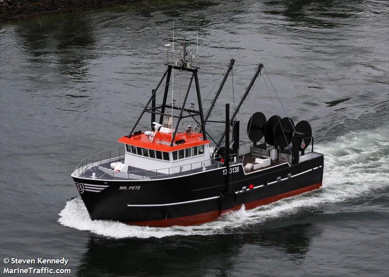 mr pete (Fishing vessel) - IMO , MMSI 368312340, Call Sign WDN7864 under the flag of United States (USA)